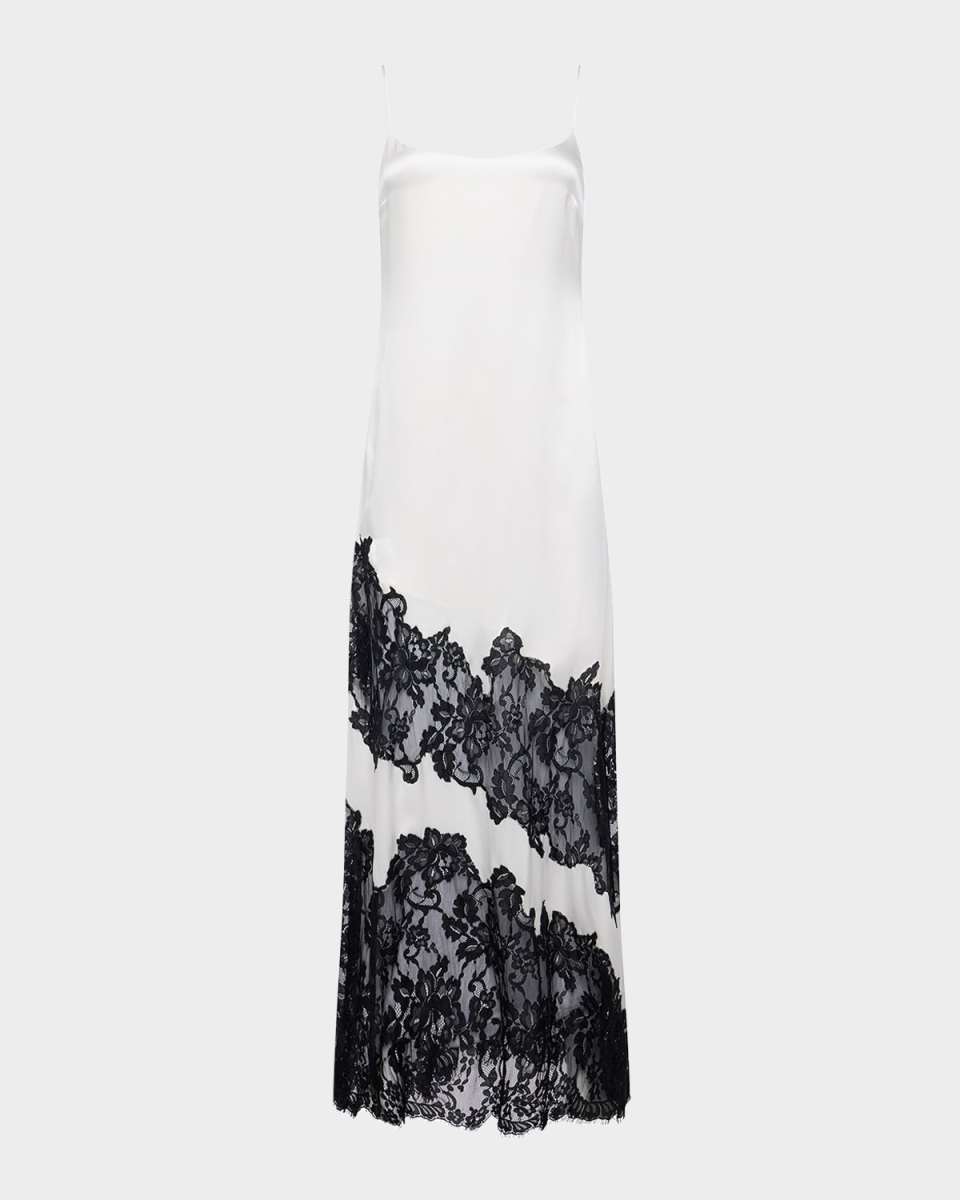Silvana Satin Lace Gown